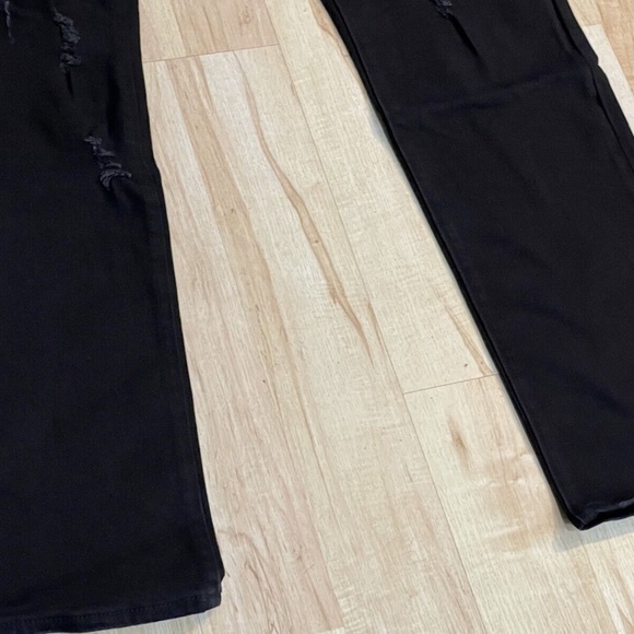 New Men’s MNML Jeans X231 Black Stretch Moto Denim Skinny Distressed Ripped Pant - Picture 7 of 9